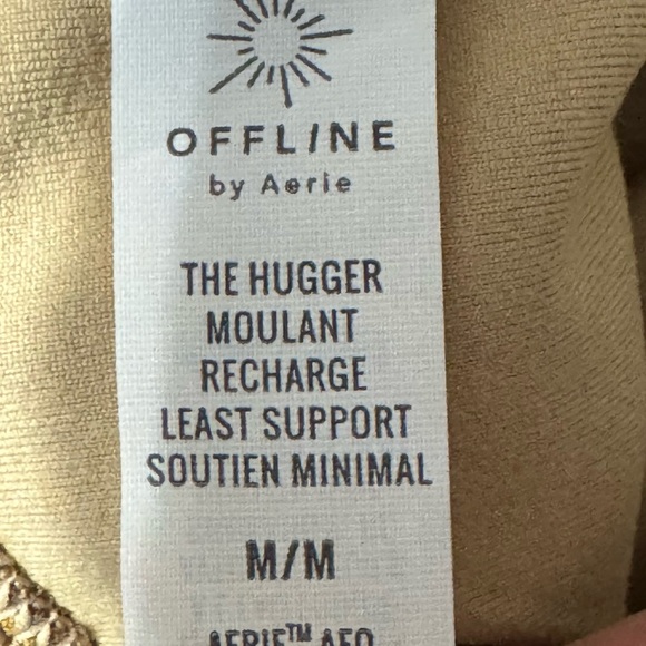 NWT Aerie Brown has and Tan Striped Crop Top Sports Bra - Picture 5 of 7